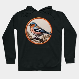 Chaffinch Embroidered Patch Hoodie